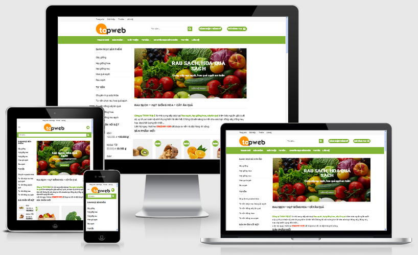 Thiết kế web thực phẩm