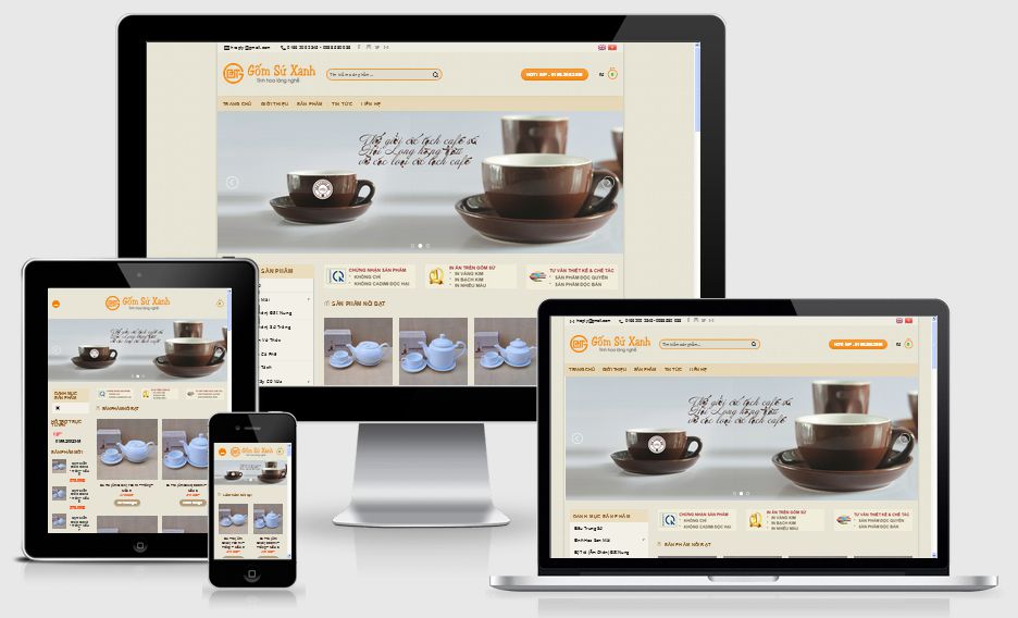 Thiết kế website bán hàng gốm sứ