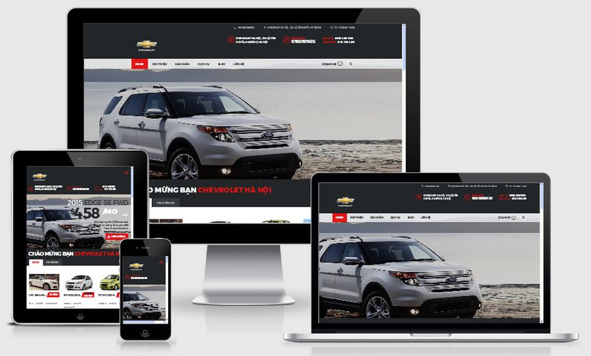 Mẫu website ô tô xe hơi 001