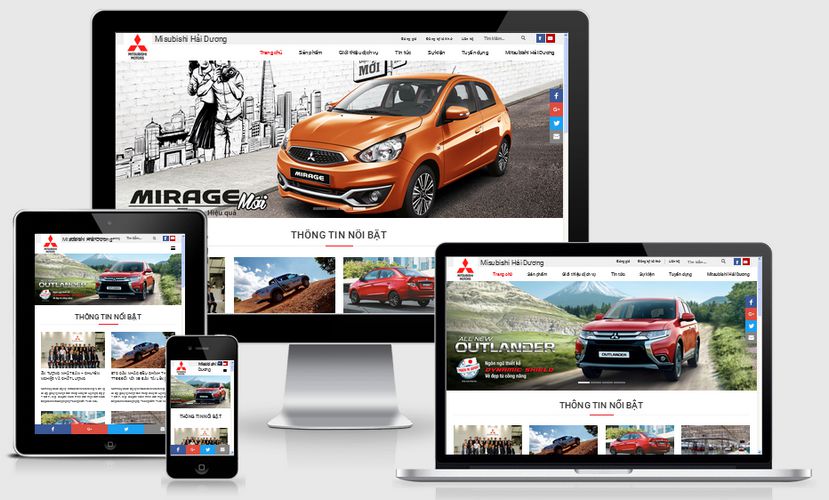 Mẫu website ô tô xe hơi 002