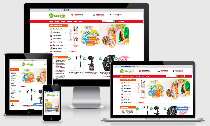 Mẫu giao diện bán hàng siêu thị