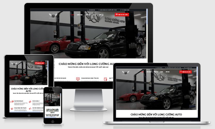 Mẫu website sửa chữa ô tô xe hơi
