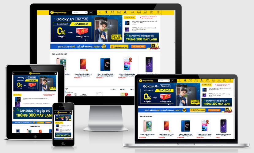 Mẫu website thế giới di động
