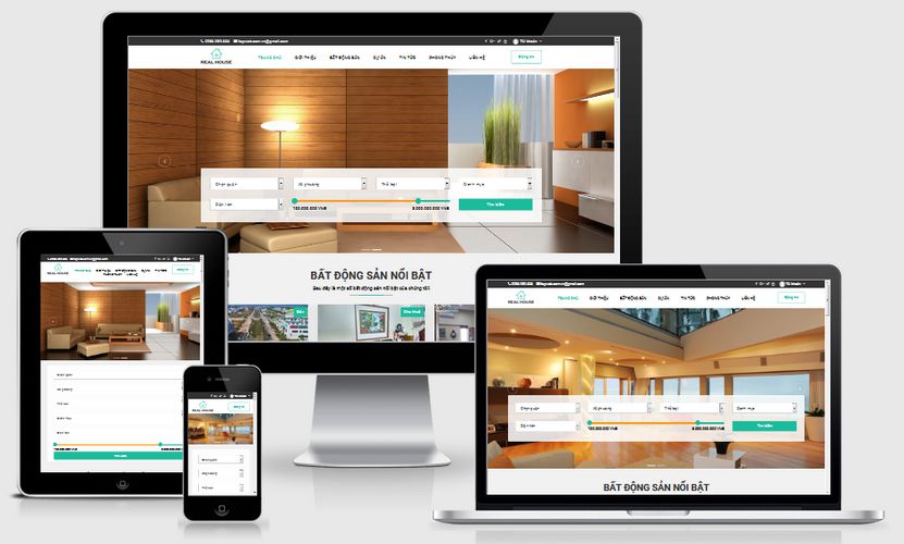 Mẫu website đăng tin bất động sản