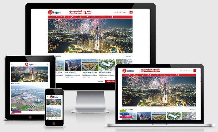 Mẫu website giới thiệu công ty cổ phẩn