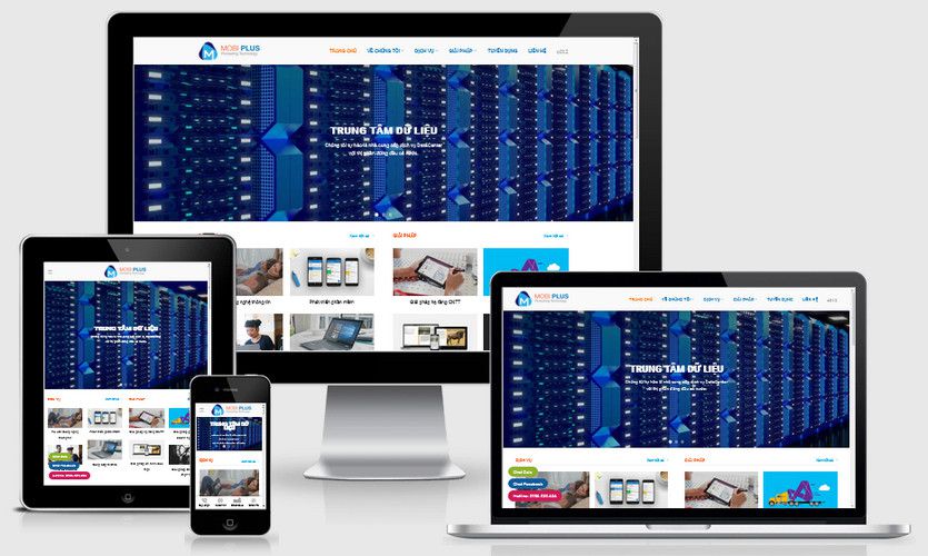 Mẫu website công ty công nghệ